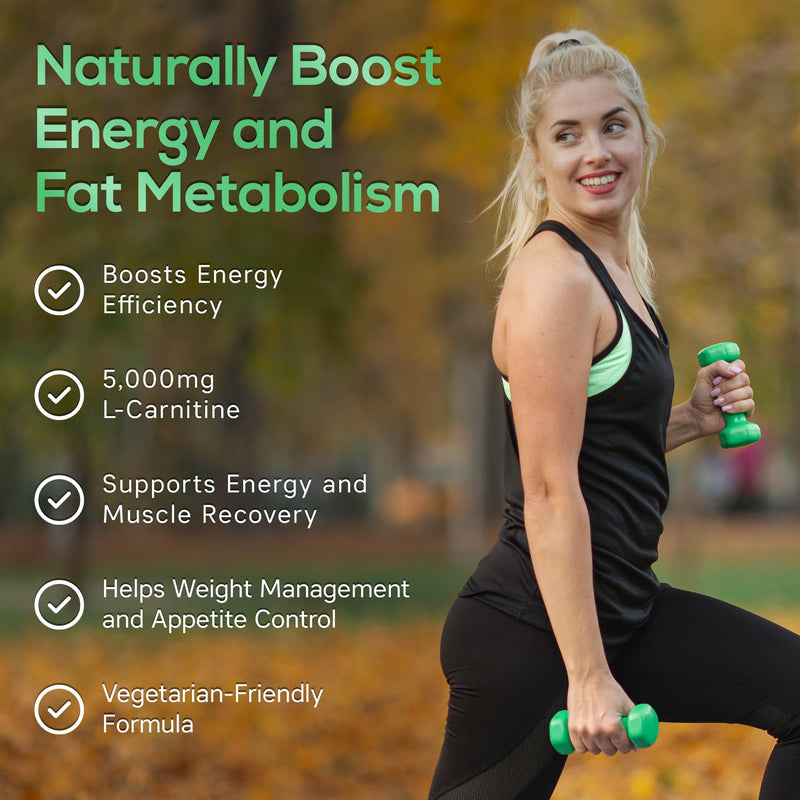 [Australia] - Concentrated L-Carnitine Liquid, 5000mg All Natural Citrus Flavored L-Carnitine Supplement, Liquid L-Carnitine with Vitamin V5, 16.23 Fl. Oz 