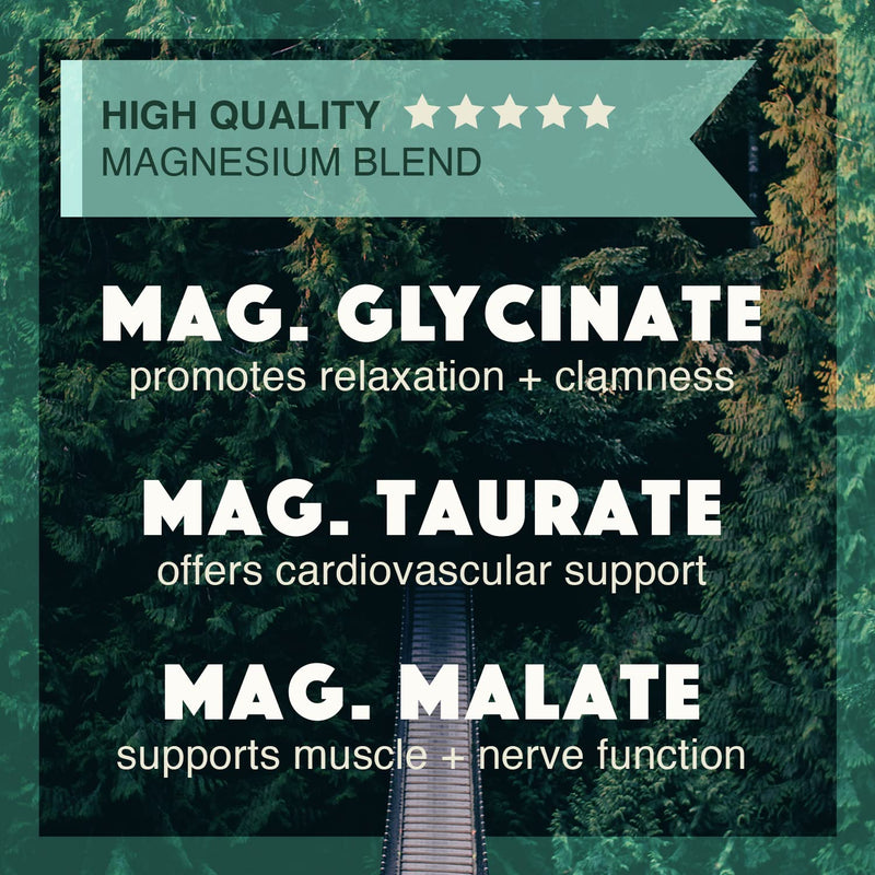 Natural Rhythm Calm Bundle - Triple Calm Magnesium 150mg, 120 Capsules + B-CALMplex, Unique Vitamin B Blend, 90 Capsules