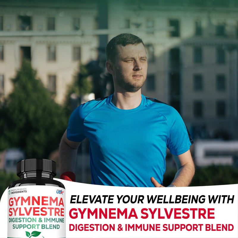 [Australia] - 1000mg Gymnema Sylvestre Supplements - 210 Capsules - Gymnema Extract 20:1 with Berberine HCl, Quercetin & More - Support for Immune, Digestive Health & Body Management 210 Count (Pack of 1) 
