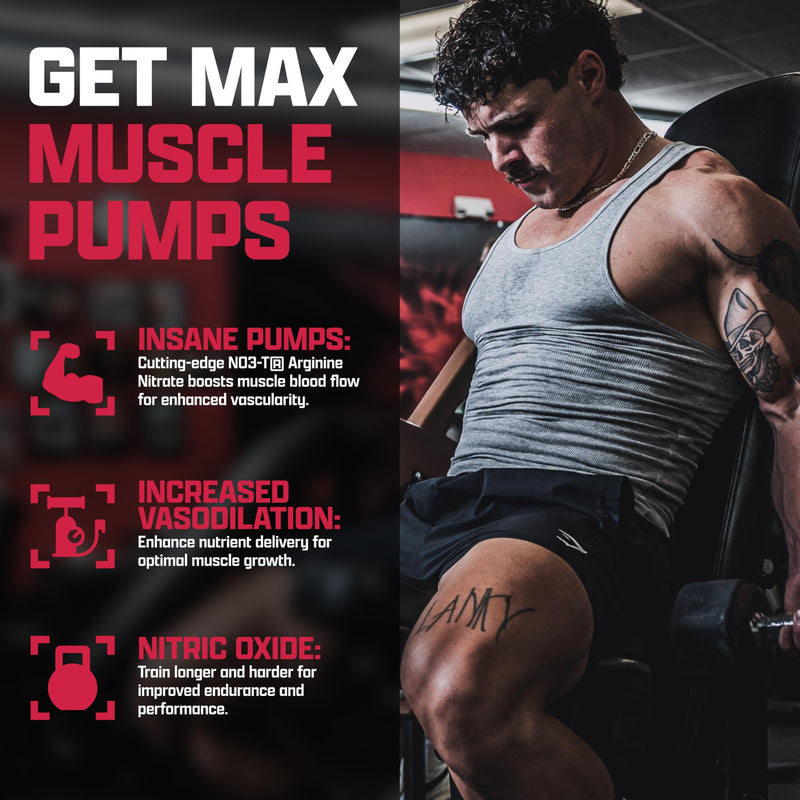 Nutrex Research NIOX Nitric Oxide Booster Pre Workout Pump Supplement with Arginine Nitrate Vitamin C Astragin for Muscle Pump Vascularity Endurance Support 90 Count 90 Capsules