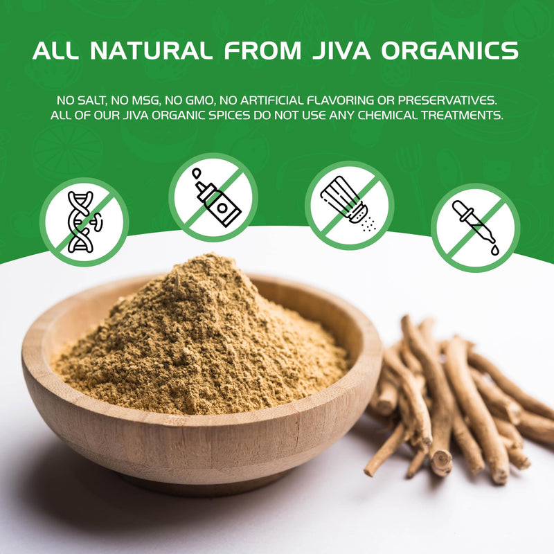 [Australia] - Jiva Organics Ashwagandha Root Powder 1.25 Pound (20oz) - Raw, Pure, NON-GMO, Lab Tested 