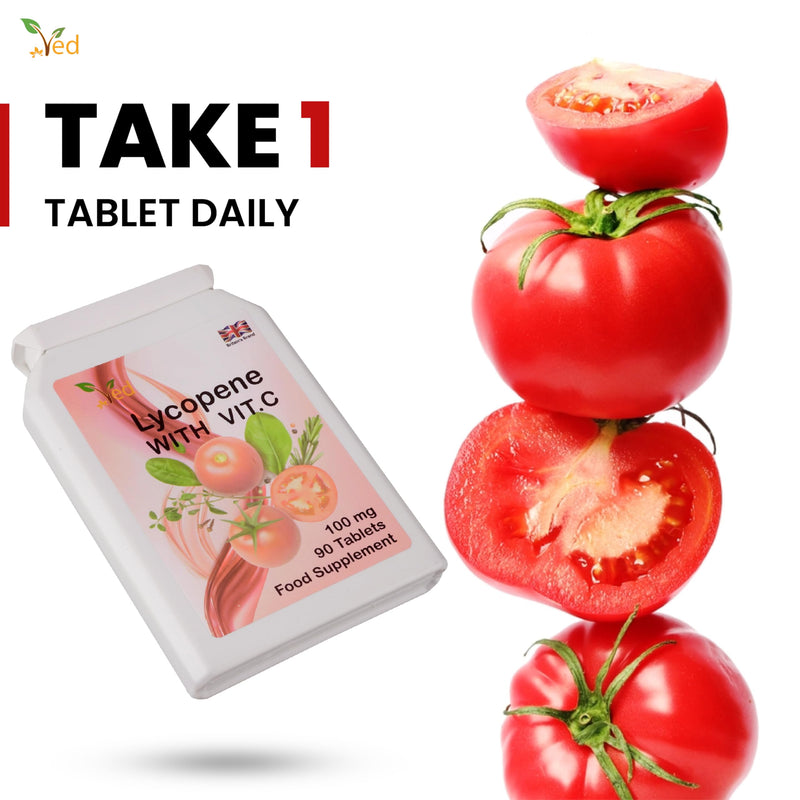 [Australia] - Ved Lycopene Supplement | Strengthening the immune system | Super antioxidant | 100 mg x 90 tablets | 2 pack 