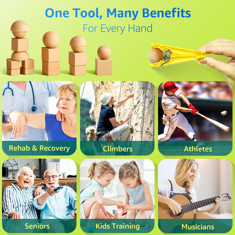 [Australia] - FitBeast Finger Exerciser Set ‚Äì 5 Resistance Clips for Hand Therapy, Grip Strength & Dexterity ‚Äì Ideal Finger Strengthener for Rehab, Stroke Recovery, Arthritis, Seniors & Athletes 