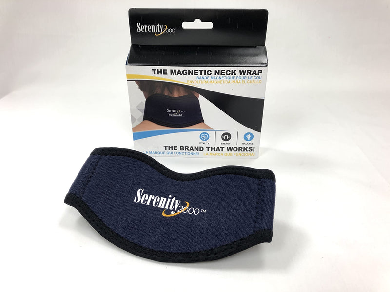 [Australia] - Magnetic Neck Wrap for Neck, Shoulder Pain, Stiffness, Headaches, Anxiety, Stress – Lightweight, Breathable, Neoprene with Adjustable Velcro Strap, Contains 21 Powerful Magnets 