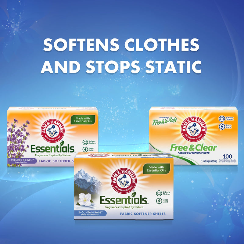 [Australia] - Arm & Hammer Dryer Sheet 144ct Mountain Rain 144 Count (Pack of 1) 