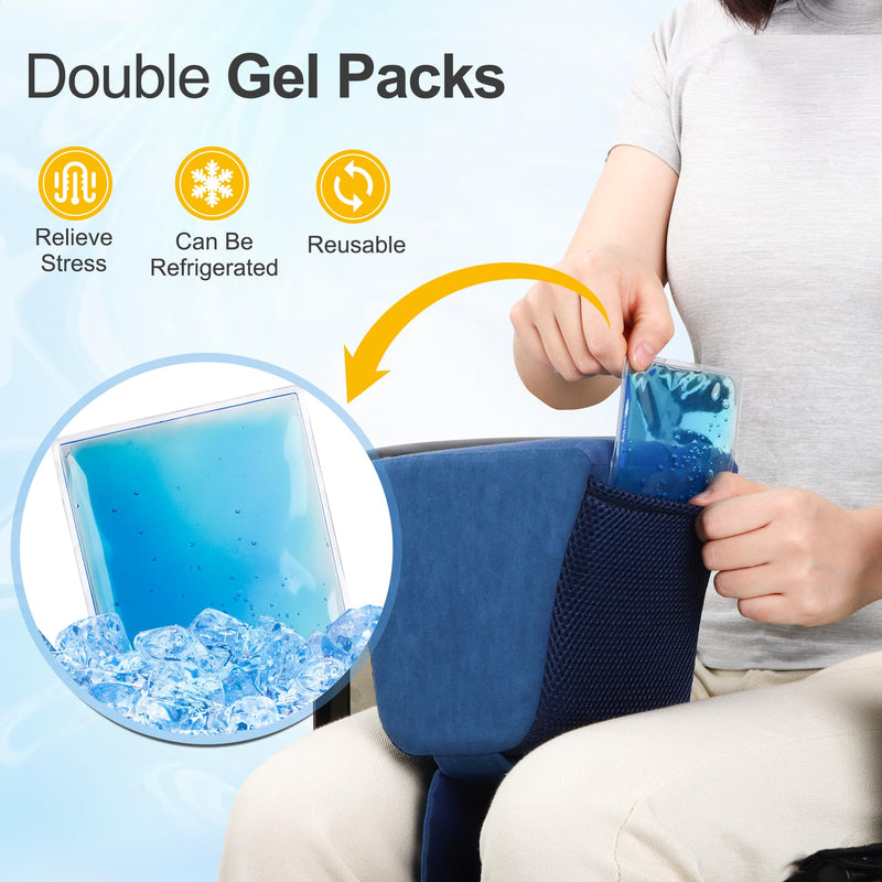 [Australia] - Hip Abduction Pillow with Gel Packs,Hip Surgery Pillow with Strap Replacement Pillows for Sciatica Pain Relief Spine Alignment Leg Pain 