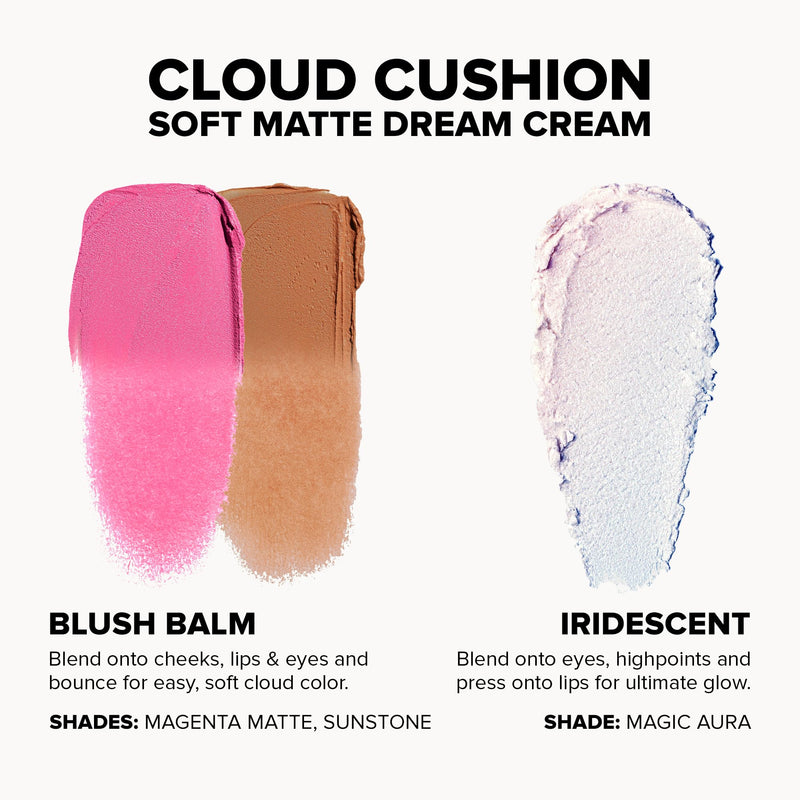 [Australia] - Nudestix Sunpink Glow STAX Set – 3-Piece Cream Blush & Highlighter Sticks for Cheeks, Lips & Eyes | Includes Sunstone, Magenta Matte & Magic Aura | Multi-Use, Stackable, Vegan Makeup Set 