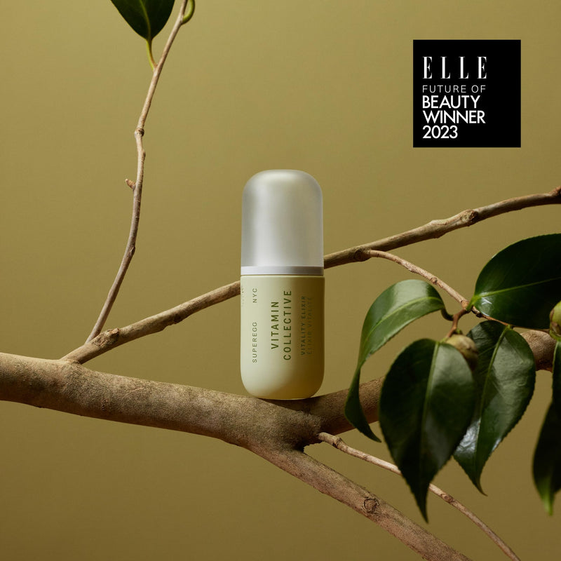 SUPEREGG Vitamin Collective Vitality Elixir: For a bright and firm complexion. Treatment serum with Vitamin B·C·E·F·K and Sea Moss. 30 ML / 1 FL OZ