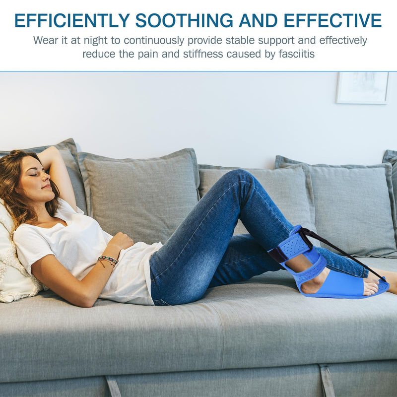 [Australia] - Upgrade Plantar Fasciitis Night Splint & Relief Brace with Adjustable Straps - Support for Achilles Tendonitis, Heel Spur Pain, Day & Night Use 