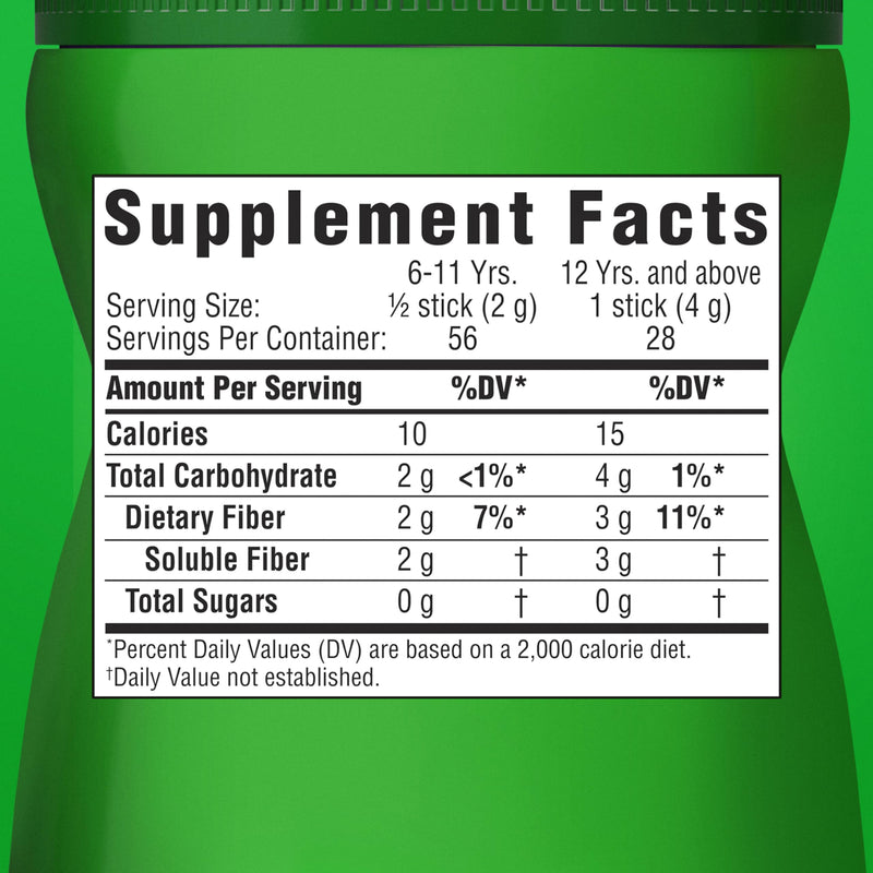 [Australia] - Benefiber On the Go Prebiotic Fiber Supplement Powder for Digestive Health, Daily Fiber, Unflavored - 28 Sticks (3.92 Ounces) 56 Servings (Pack of 1) 