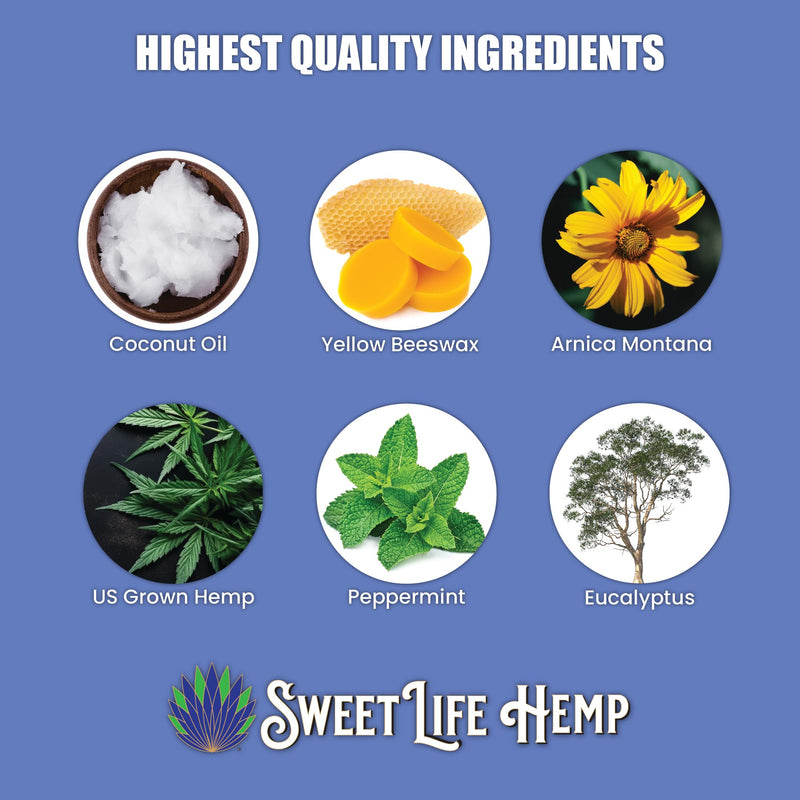Sweet Moves | 1000mg Hemp Extract | Hemp Topical Salve | Organic & Natural | Easy Twist-Up Applicator | Smooth & Refreshing Experience
