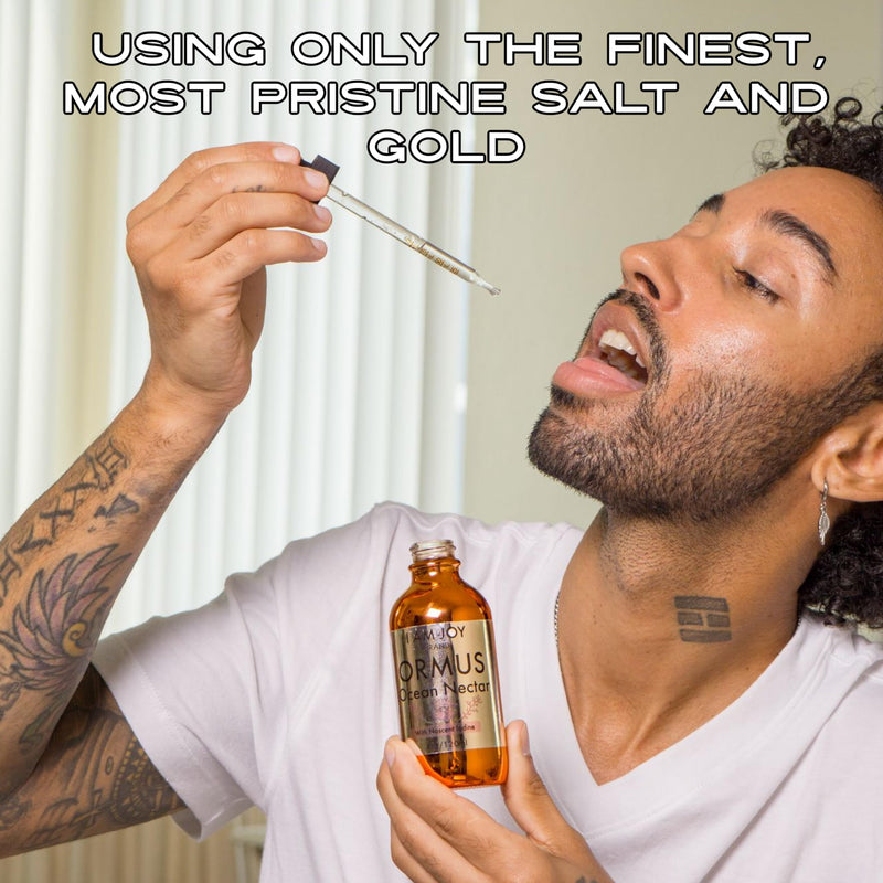 [Australia] - Ormus Ocean Nectar Monoatomic Gold with Iodine Designed to Decalcify The Pineal Gland, Support Thyroid and Increase Feelings of Alertness, Clarity of Thought and Energy 4oz 