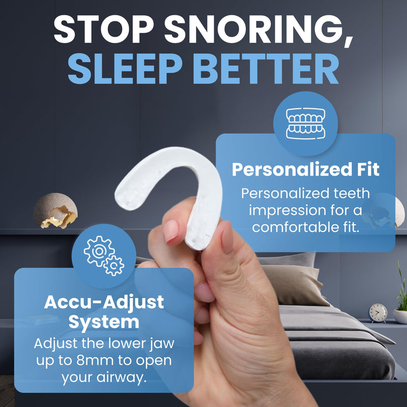 [Australia] - VitalSleep Anti-Snoring Mouthpiece, Women's Size – Adjustable, Custom-Fit Snoring Solution – Comfortable FDA-Cleared Sleep Aid for Better Rest – Made in The USA 