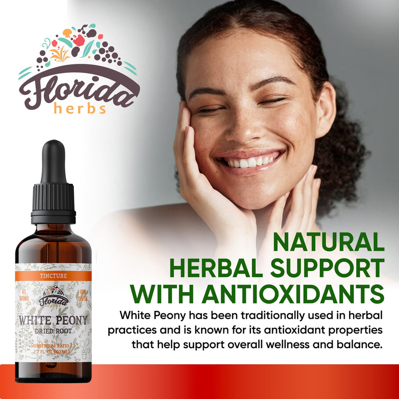 [Australia] - White Peony Tincture, Organic White Peony Extract (Paeonia Lactiflora) Root, Non-GMO in Cold-Pressed Organic Vegetable Glycerin 2 oz, 670 mg 2 Fl Oz (Pack of 1) 