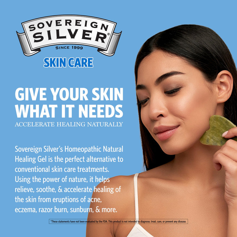 [Australia] - Sovereign Silver Natural Healing Gel - Skin Care for Healing, Redness Reduction, Minimizing Acne Scars & Easing Inflammation - 1oz 1 Ounce (Pack of 1) 