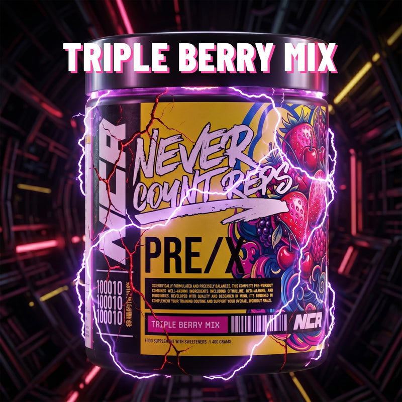 Never Count REPS Cherry Cola Smash Pre Workout - 390g Tub (30 Servings) - Energy Drink Powder with Caffeine, Citrulline, Beta Alanine & More - Controlled Stim Energy - Performance Supplement 30 Servings