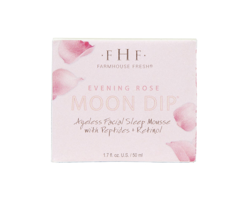 FarmHouse Fresh Evening Rose Moon Dip – Retinol Night Cream with Peptides & Vitamin C – 1.7 Fl Oz