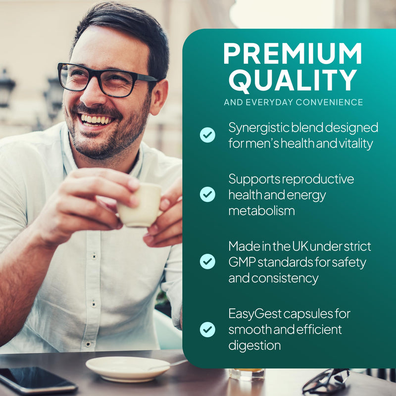 Prostaform Capsules with Pumpkin Seed, Zinc, L-Glutamine & L-Arginine HCL | Male Health, Prostate Function & Reproductive Health | 180 Capsules | Vegan Friendly | Made in The UK & GMP Certified Unflavoured 180 count (Pack of 1)