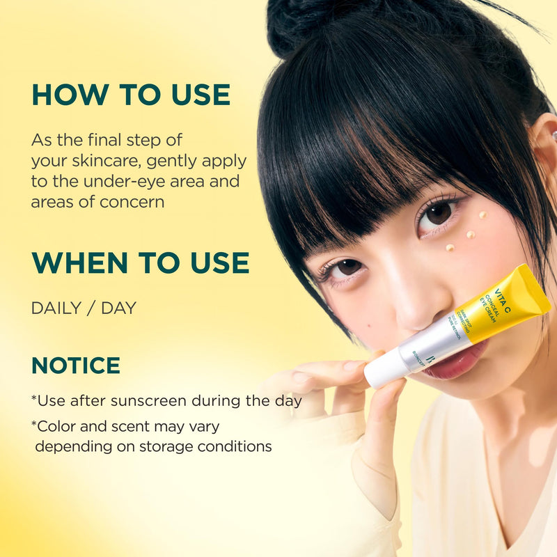 Vita C Conceal Eye Cream | Revitalising & Firming Korean Vitamin C Eye Treatment