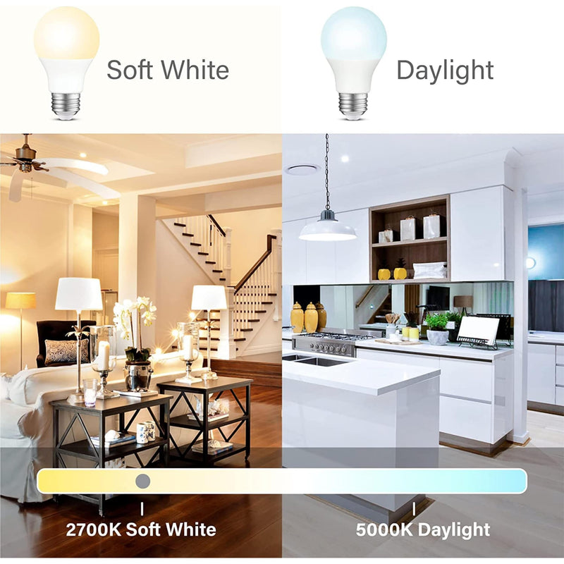 [Australia] - Sigalux LED Light Bulbs 60 Watt Equivalent A19 Standard Light Bulbs 2700K Warm, Non-Dimmable Energy Efficient 9.5W LED Soft White Bulb with E26 Medium Base, 800 Lumens, UL Listed, 4 Packs 4 Count (Pack of 1) 