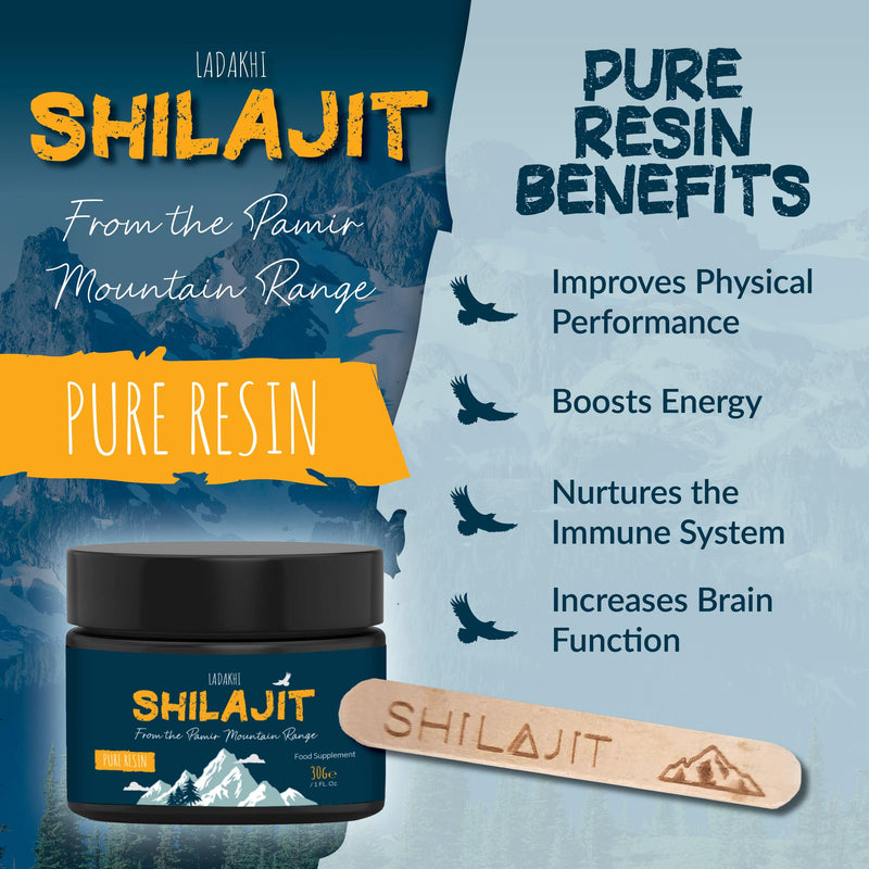 Shilajit Resin from The Pamir Mountain Range/Pure Stong Shilajit Resin Rich with Minerals and Fulvic Acid to Boost The Immune System / 100% Pure Himalayan Shilajit