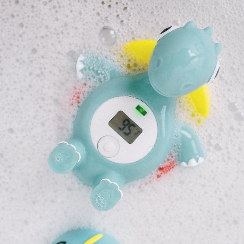 [Australia] - Dr. Brown's CleanUp Temposaurus Floating Bath Thermometer for Accurately Measuring Baby’s Bath Water Temperature, BPA Free Temposaurus Bath Thermometer 