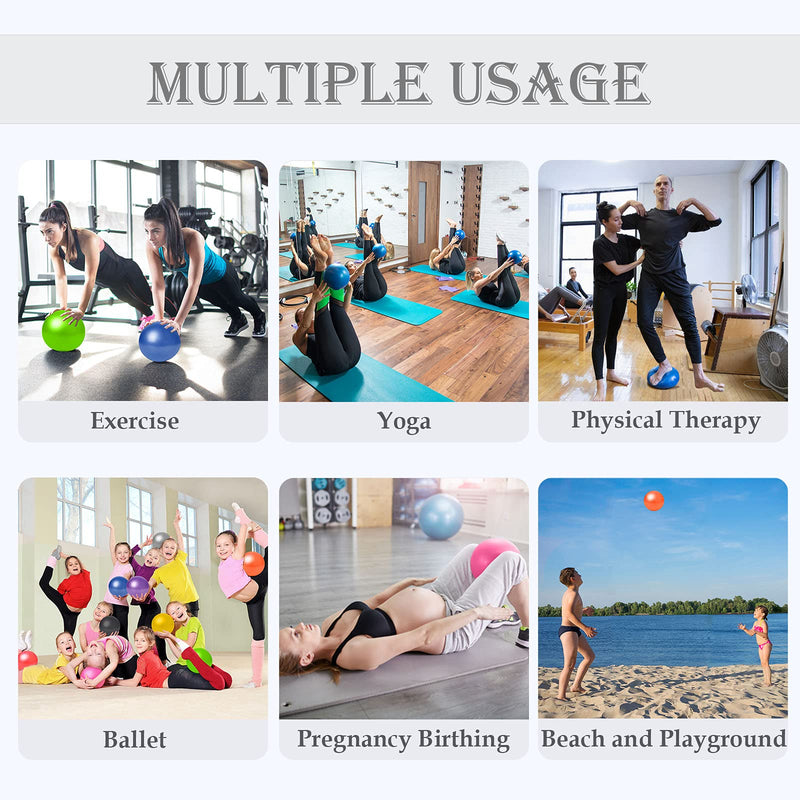 [Australia] - Small Pilates Ball, Therapy Ball, Mini Workout Ball, Core Ball, 9 Inch Small Exercise Ball, Mini Bender Ball, Pilates, Yoga, Workout, Bender, Core Training and Physical Therapy, Improves Balance 1Purple Ball 