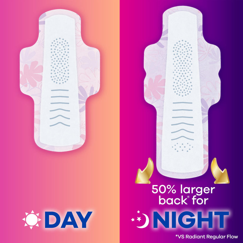 [Australia] - Always Radiant Feminine Pads for Women, Flexfoam Pads with Wings, Size 5, Extra Heavy Overnight Absorbency, Lightly Scented, 54 Count (3 Packs of 18) Extra Heavy Overnight (Size 5) 