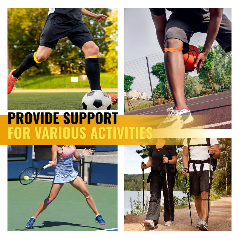 [Australia] - Fitgeno Knee Strap Patella Support: Knee Band for Patellar Tendon Pain Relief - Knee Brace for Tendonitis Jumpers Running Sports Basketball Men Women 2 Packs (Black) Black 