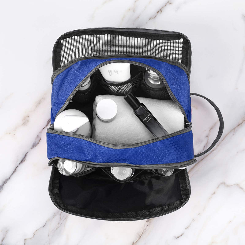 Gonex Travel Toiletry Bag Nylon, Shaving Bag Toiletry Organizer Compression Packing Cubes, 4pcs Expandable Storage Travel Luggage Bags Organizers