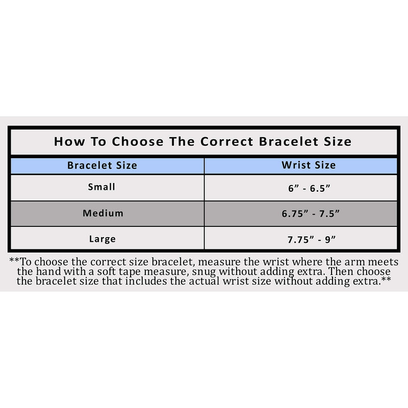 [Australia] - 2 Tone All Stainless Steel Magnetic Bracelet High Power Medium – Wrist Size 6.75” – 7.5” 