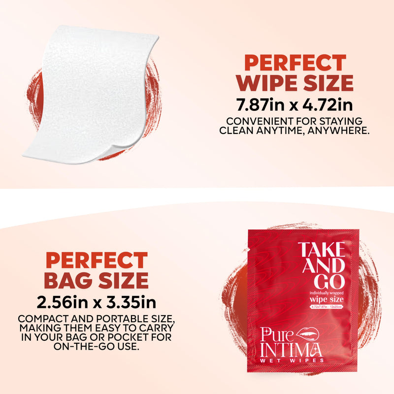 [Australia] - Feminine Wipes Individually Wrapped 40 Pack - Flushable Wipes Travel Essentials For Women - Feminine Care Wet Wipes Travel Size Toiletries - Wipes For Adults - Purse Essentials - Toallitas 