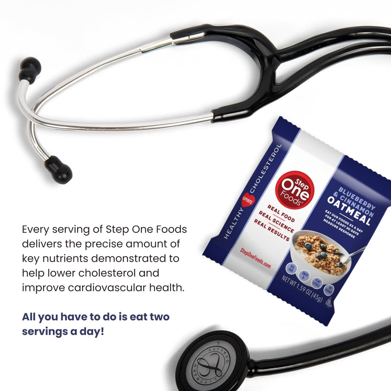 [Australia] - Step One Foods Blueberry Cinnamon Oatmeal, Heart Healthy Snack Plant Sterols, Omega 3's and Dietary Fiber Gluten Free Vegan Oatmeal (12 Pack) 