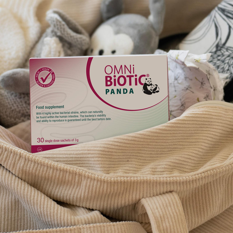 OMNi BiOTiC Panda | A Good Start for Mother and Child | Use During Pregnancy and from Birth Onwards for Babies | 30 sachets (90 g) Powder | Vegan | Gluten-Free | Halal | for Daily use