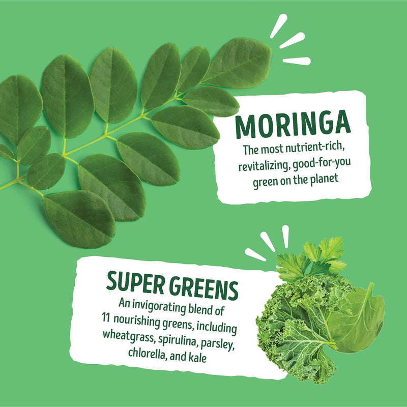 [Australia] - Kuli Kuli Super Energy Gummies - Energy Supplements with Moringa, Caffeine-Free Natural Energy Booster - 60 Non-GMO, Gluten-Free Moringa Gummies Green Apple 