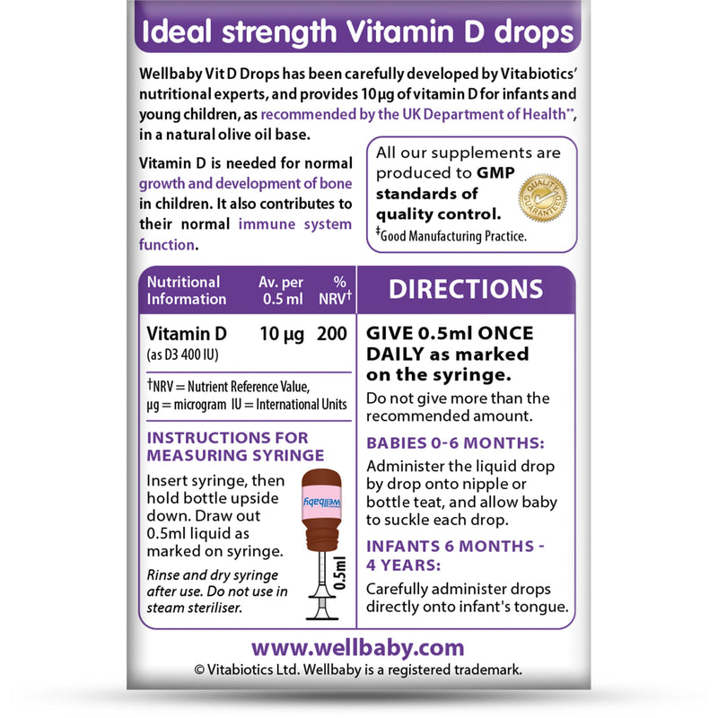 Wellbaby 30 ml Vitamin D Drops