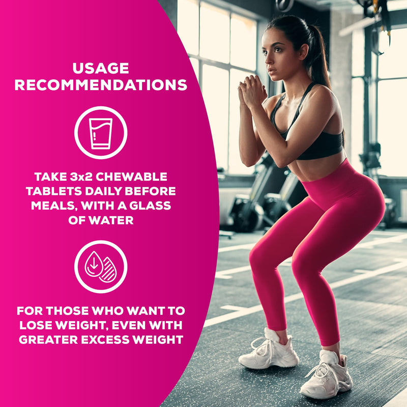 BioTechUSA Fiber Complex | Flavored Chewable Tablets | with Inulin and Chromium | for Effective Weight Control and Confidence Boost, 120 Tablets