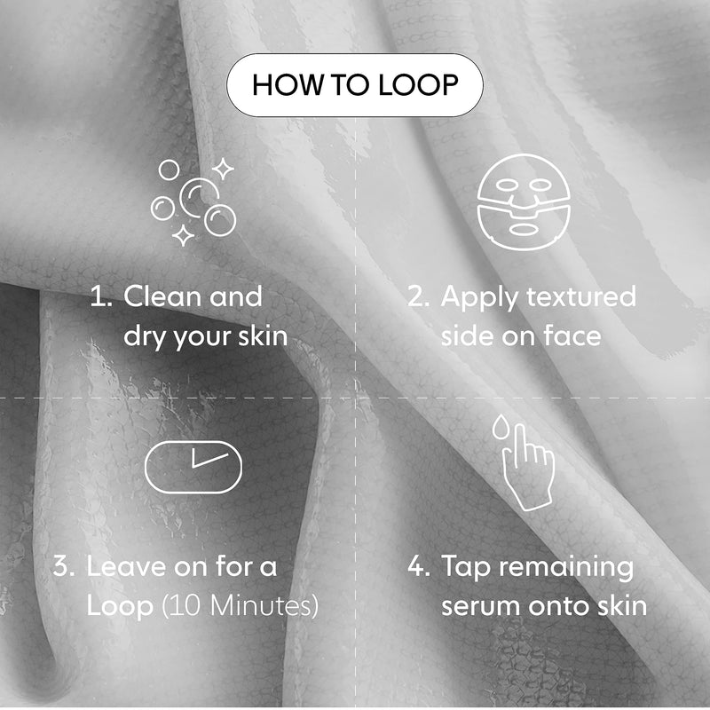 LOOPS DREAM SLEEP - Nighttime Slugging Hydrogel Facial Mask - Leaves Skin Toned, Plump, and Hydrated, and Restored - Layers Skin with Natural Oils, Vitamins, Antioxidants, and Fatty Acids - 1 pc 5 Count (Pack of 1) Dream Sleep Face Mask