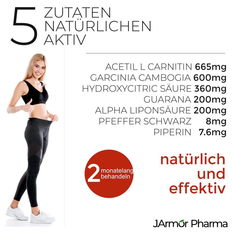 [Australia] - Abdomen 120 capsules | Dietary Supplement with Acetyl-L-Carnitine, Alpha-Lipoic Acid and Garcinia Cambogia - Energy, Metabolism and Weight Control | J. Armor Pharma 