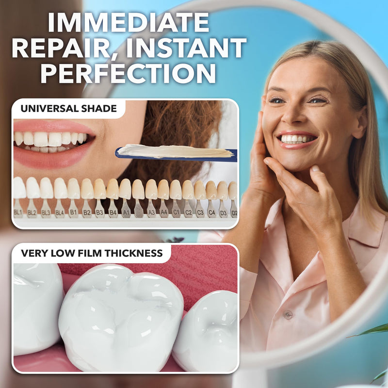 [Australia] - JJ CARE Tooth Repair Kit Zinc Oxide Eugenol Dental Cement, Temporary Dental Care Kit for Tooth Repair, Tooth Cement for Crown, Bridges and Missing Tooth 