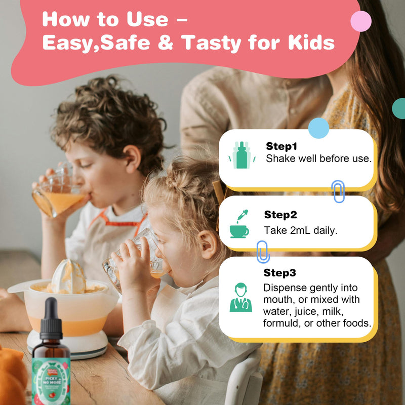 [Australia] - Well&Whole Sulforaphane Supplement Kids Liquid, Broccoli Sprout Extract, Appetite* Booster and Healthy Eating Habits, Broccoli Supplement for Children (1yrs+), Vegan, Sugar-Free, 60mL 