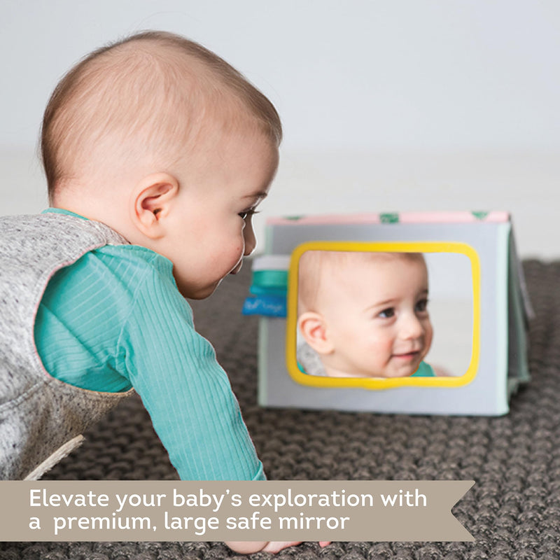 [Australia] - Tummy Time Toys High Contrast Baby Book. Fun, Interactive Crinkle Books for Babies with Baby Tummy Time Mirror & Soft Koala Teether - Baby Tummy Time Book by Taf Toys 
