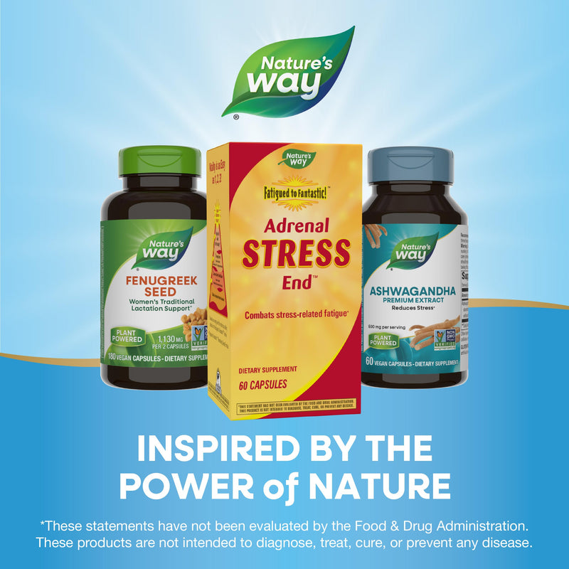 [Australia] - Nature's Way Fatigued to Fantastic! Adrenal Stress End, Stress-related Fatigue Support*, 60 Count 
