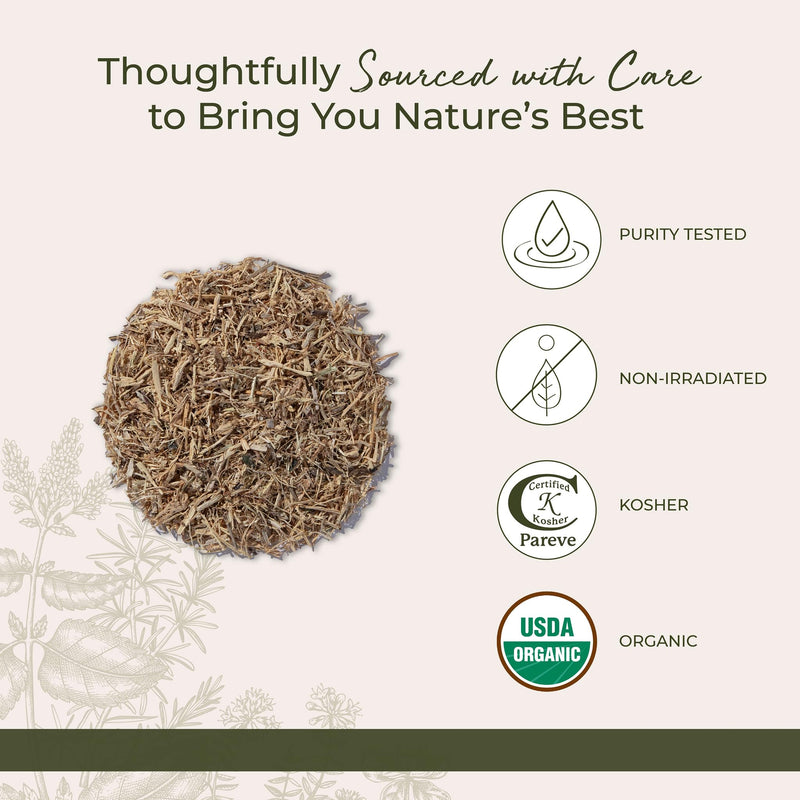 [Australia] - Starwest Botanicals Nettle Root Organic - Dried Stinging Nettle Root, Loose Leaf Herb for Tea, Soups, Stews, & Broths, Urtica Dioica, Cut & Sifted, Certified Kosher, Non-GMO - 4 oz Pouch 