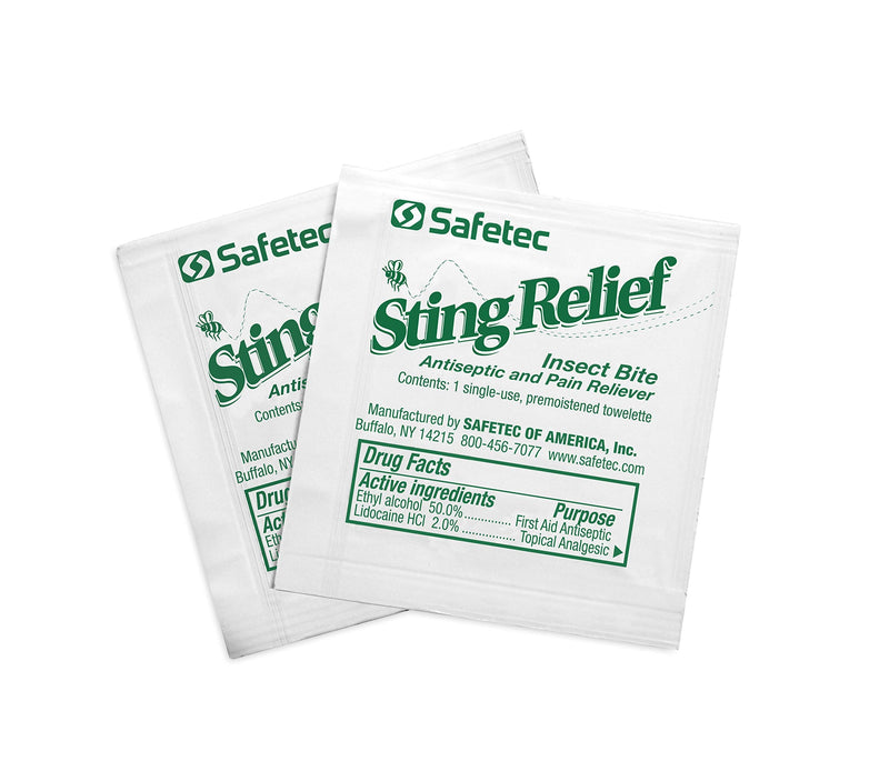 [Australia] - Safetec Sting Relief Wipes, 150 Count Box 150 Count (Pack of 1) 
