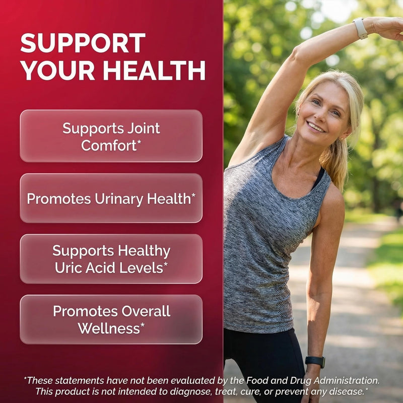 Clean Nutraceuticals Tart Cherry Extract Capsules with Turmeric Moringa Cranberry Chanca Piedra Celery Quercetin ACV Pomegranate L Selenomethionine - Uric Levels - 120 Ct 1
