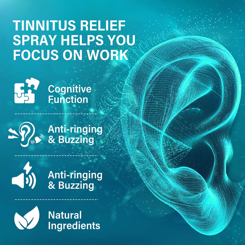 [Australia] - Tinnitus Relief Spray, Tinnitus Relief for Ringing Ears, Ear Discomfort, Clean Ears, Improve Hearing, 30 ml 
