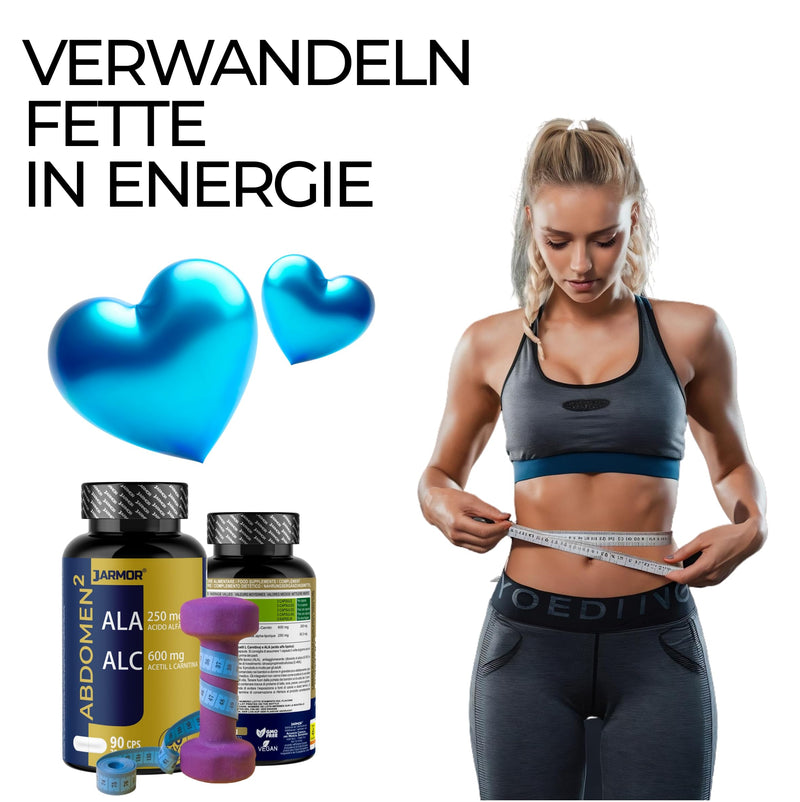 [Australia] - L-Carnitine 600 mg + Alpha Lipoic Acid Capsules High Dose - 90 Capsules - Acetyl l Premium Quality & Laboratory Tested - Pure L-Carnitine Tartrate - Most Stable Form of L Carnitine J.Armor Pharma Italy 