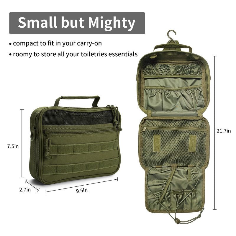 SMONT military green men's toiletry bag and women's black cosmetic bag and pink women's cosmetic bag combination sales